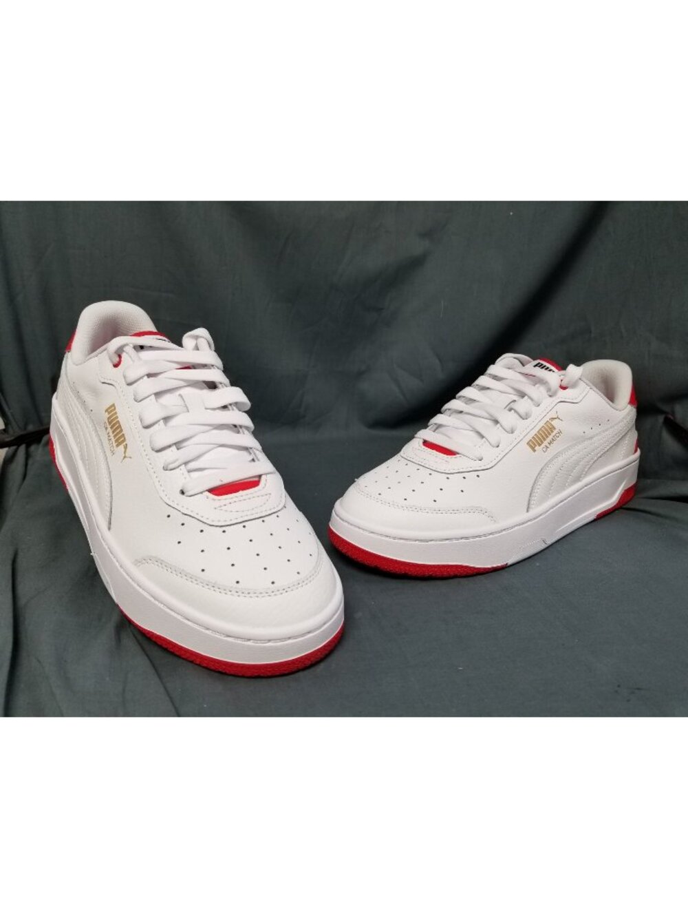 Puma CA Match White/Red 400779 04 Men's Size 9.5 NEW NO BOX!